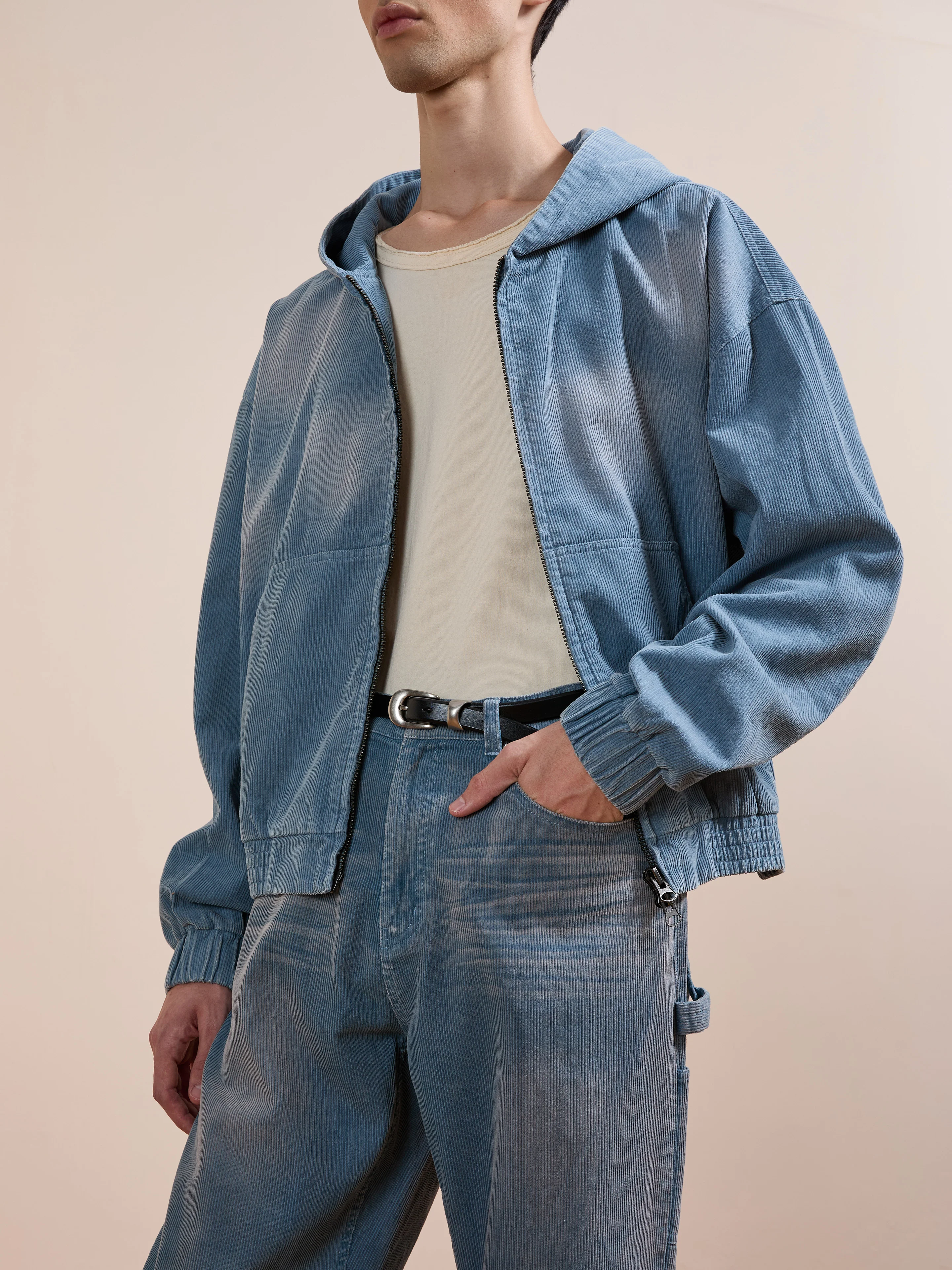 Corduroy Zip Up Hoodie - Image 2