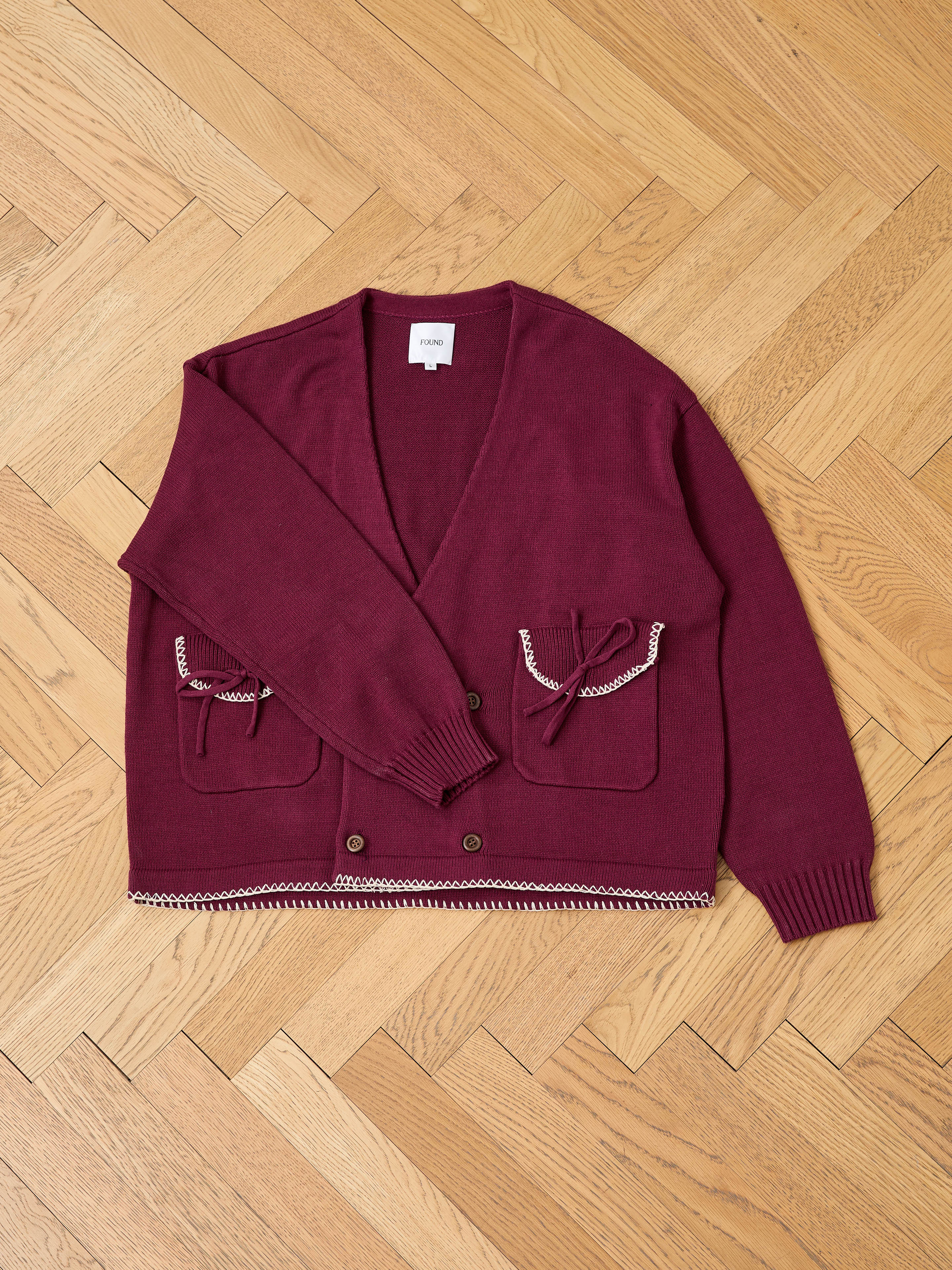Double Breasted Bow Cardigan - Image 10
