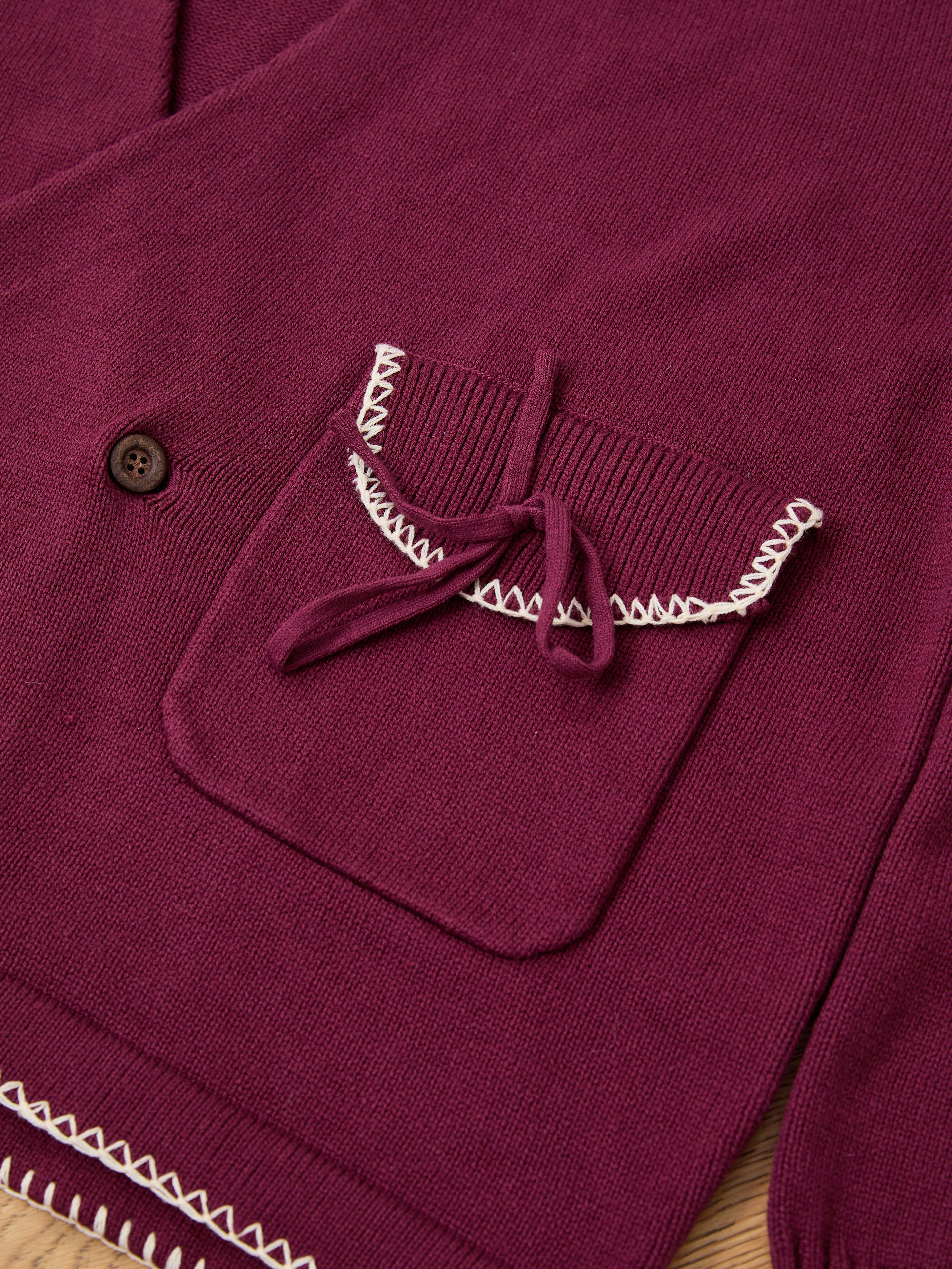 Double Breasted Bow Cardigan - Image 8