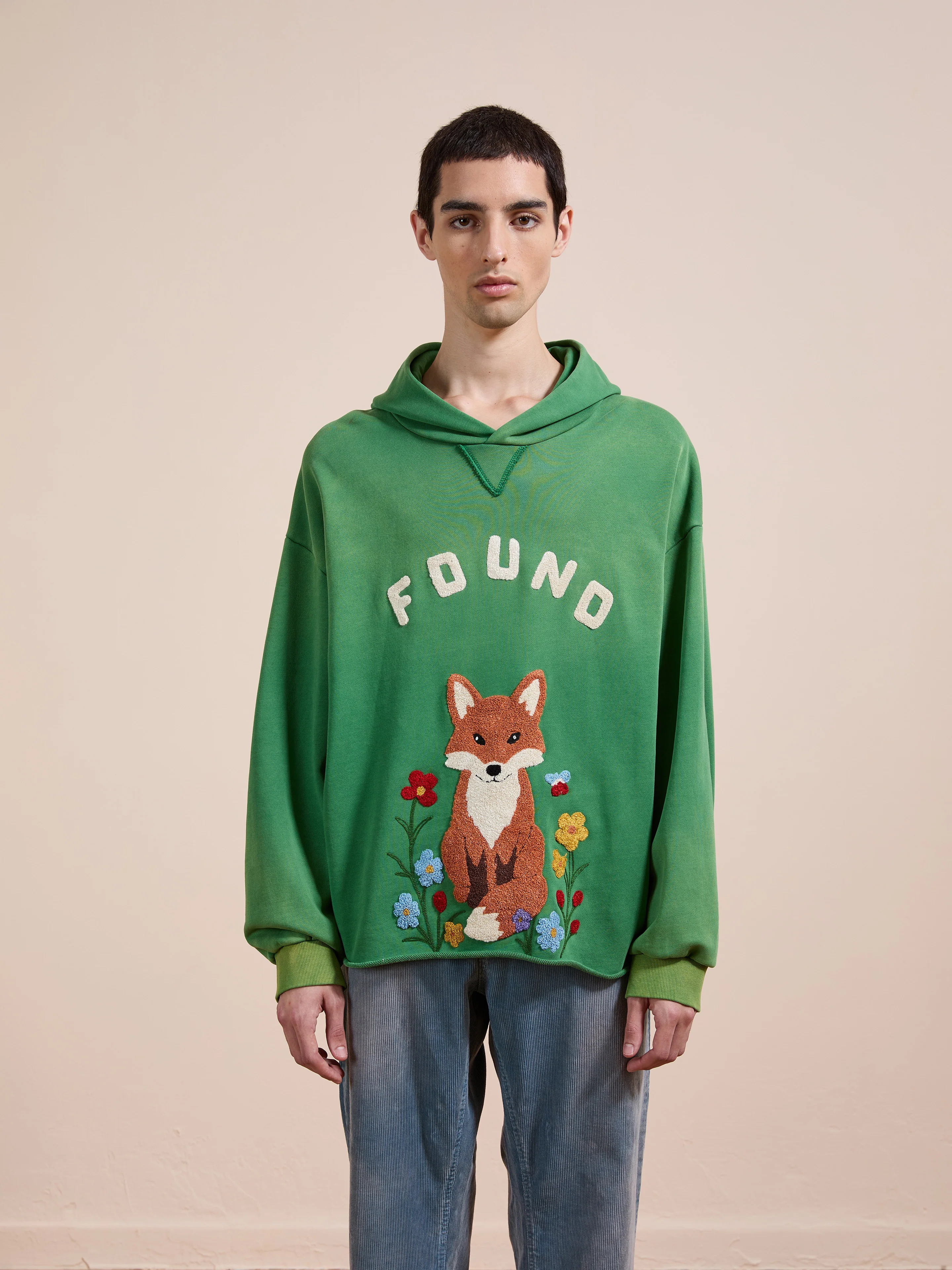 Embroidered Wildlife Hoodie