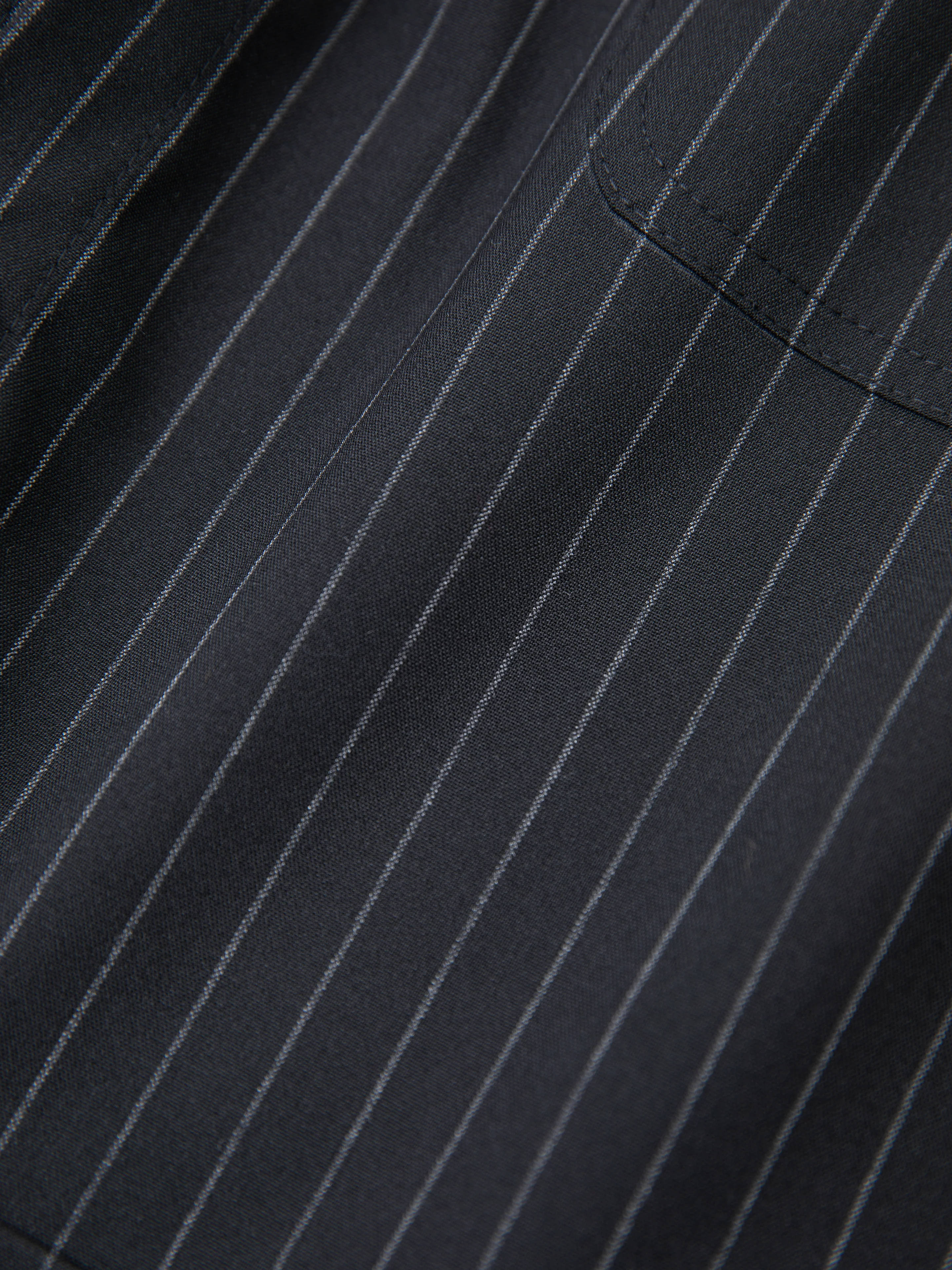 Hava Pinstripe Pleated Cargo Trousers - Image 7