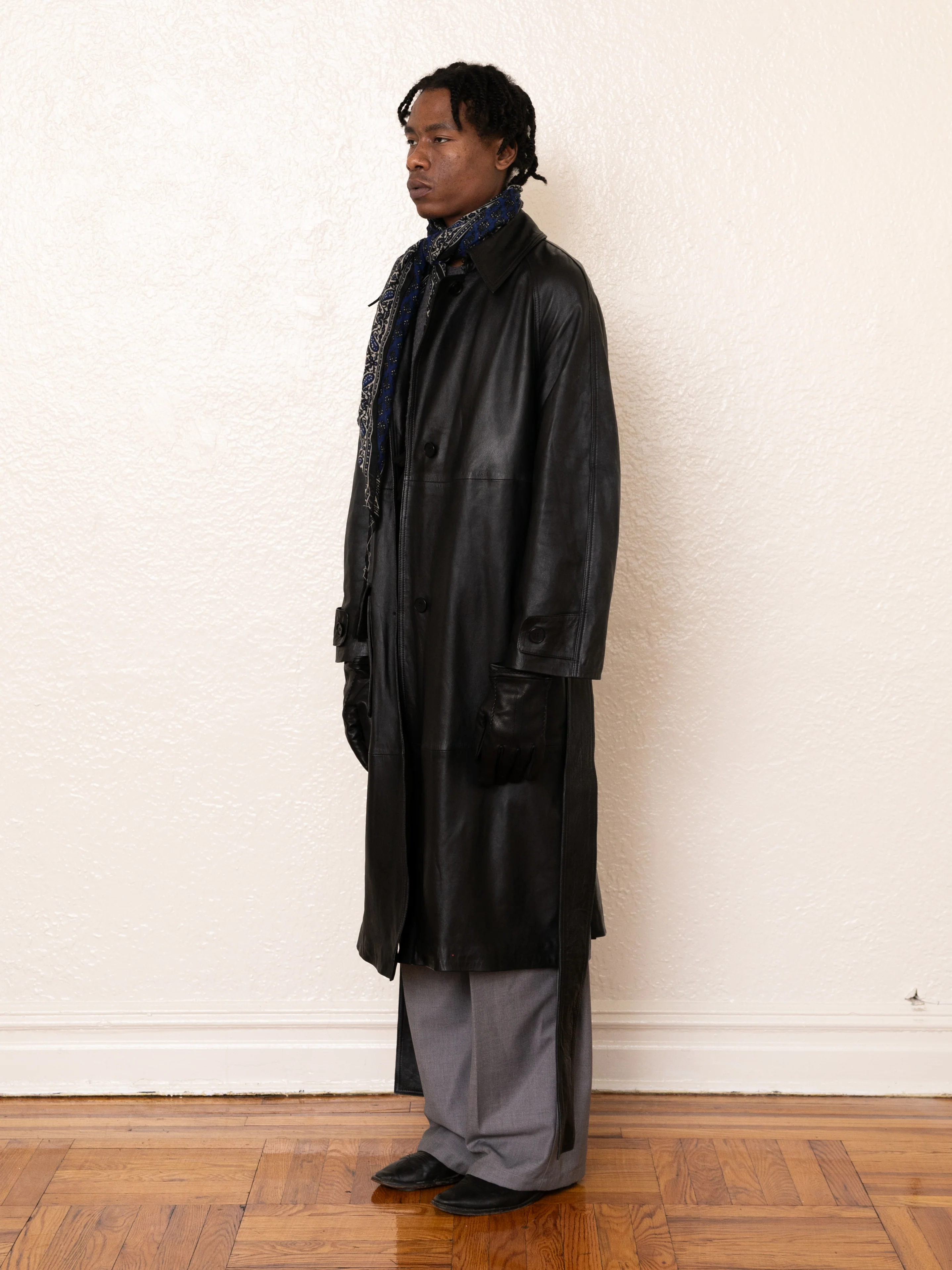 Leather Trench Coat - Image 11