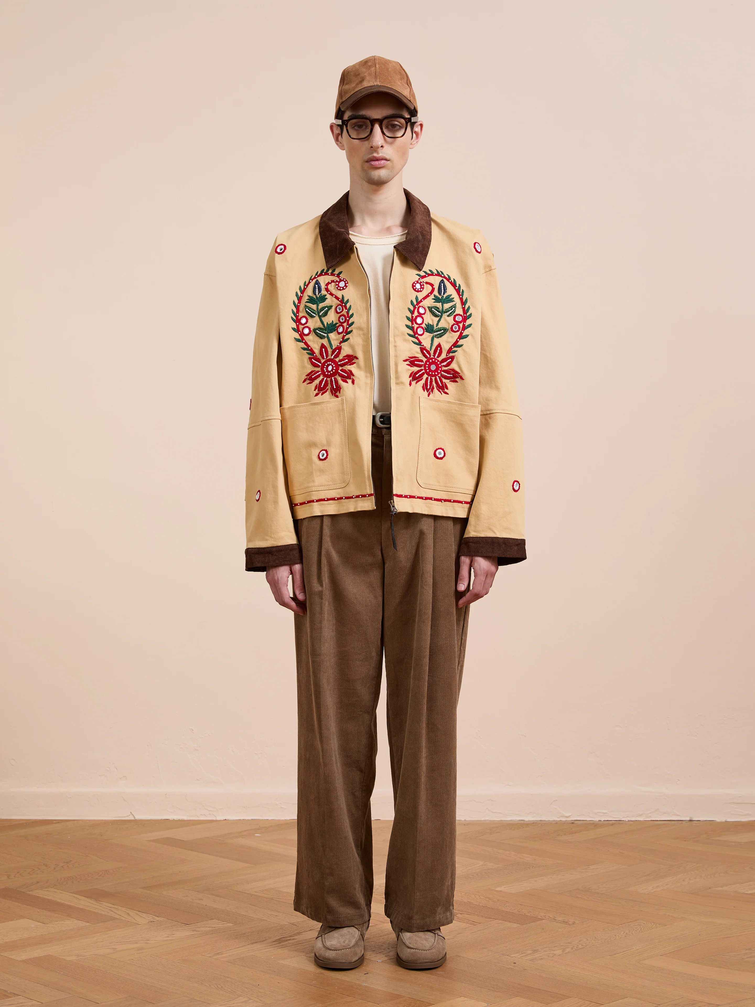 Paisley Motif Hand Embroidered Work Jacket - Image 4