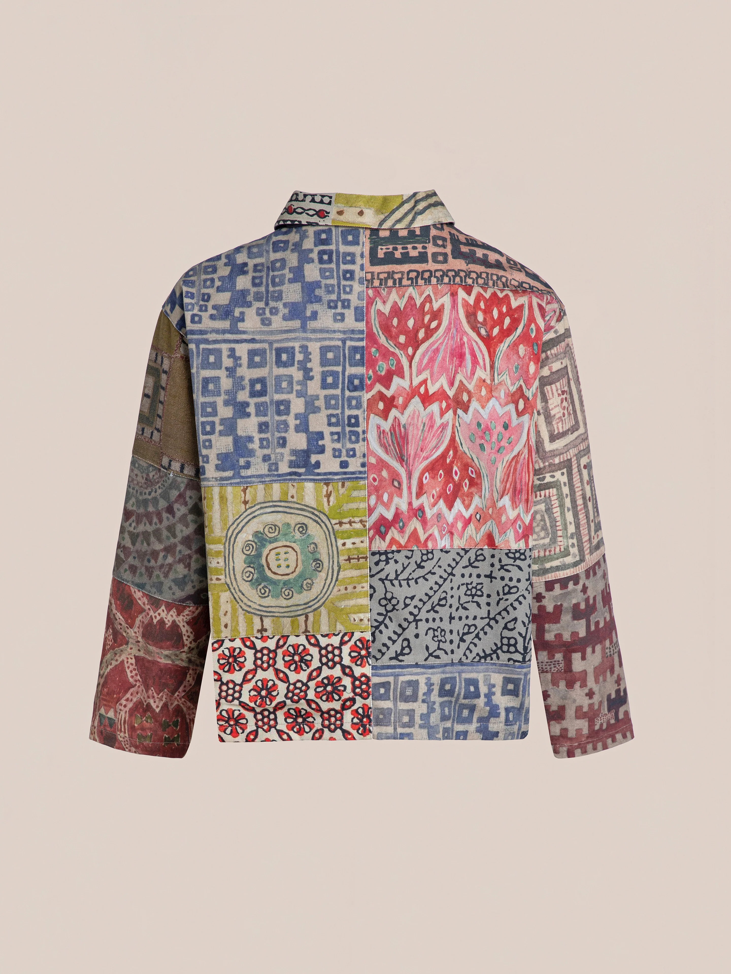 Watercolor Mosaic Work Jacket - Image 6