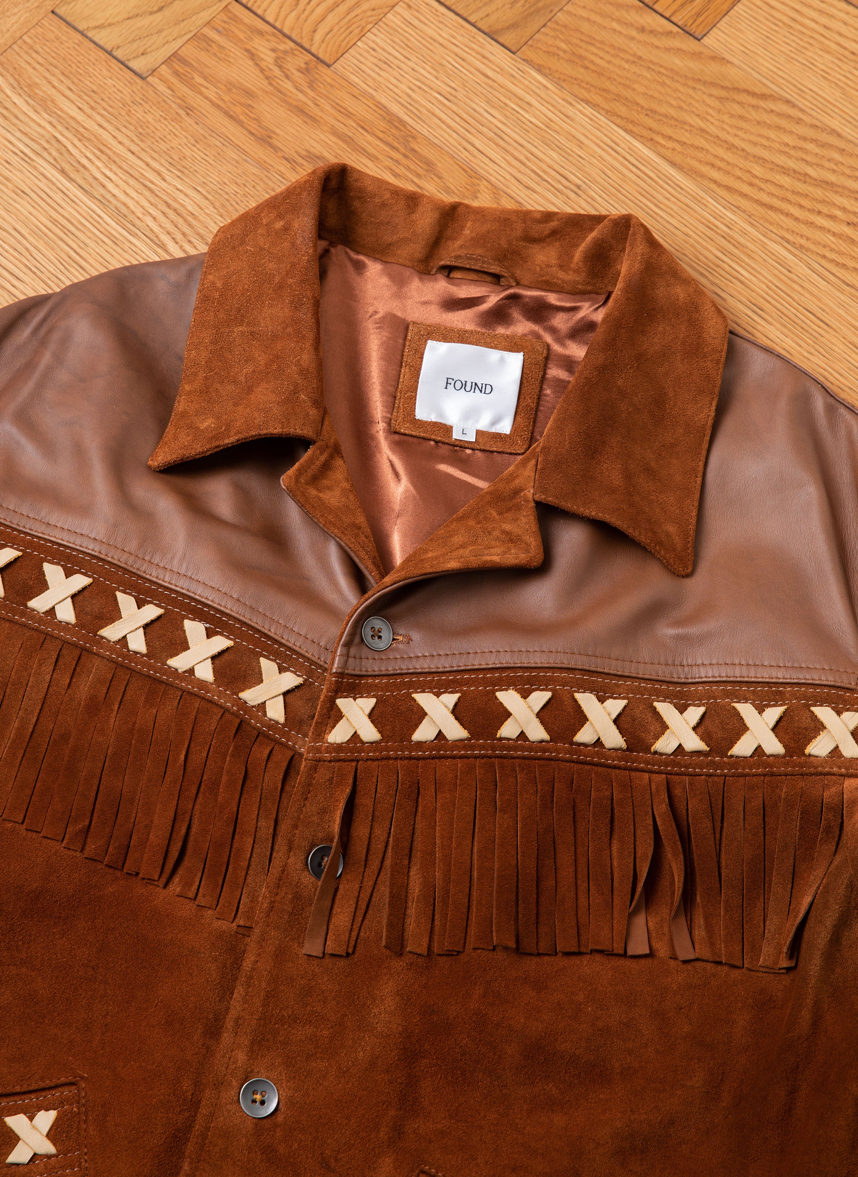 Western Fringe Suede Leather Jacket - Image 11